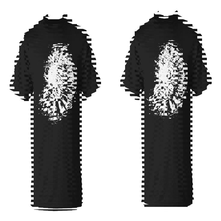 古生物学 アンモナイトプリント、古生物学者 化石アンモナイト Tシャツ