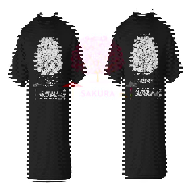 和 桜 シャツ ピンク 桜 花 木 花見 Tシャツ