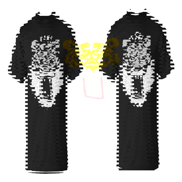 和風タイガーフェイス – ゆるかわ虎デザイン Tシャツ