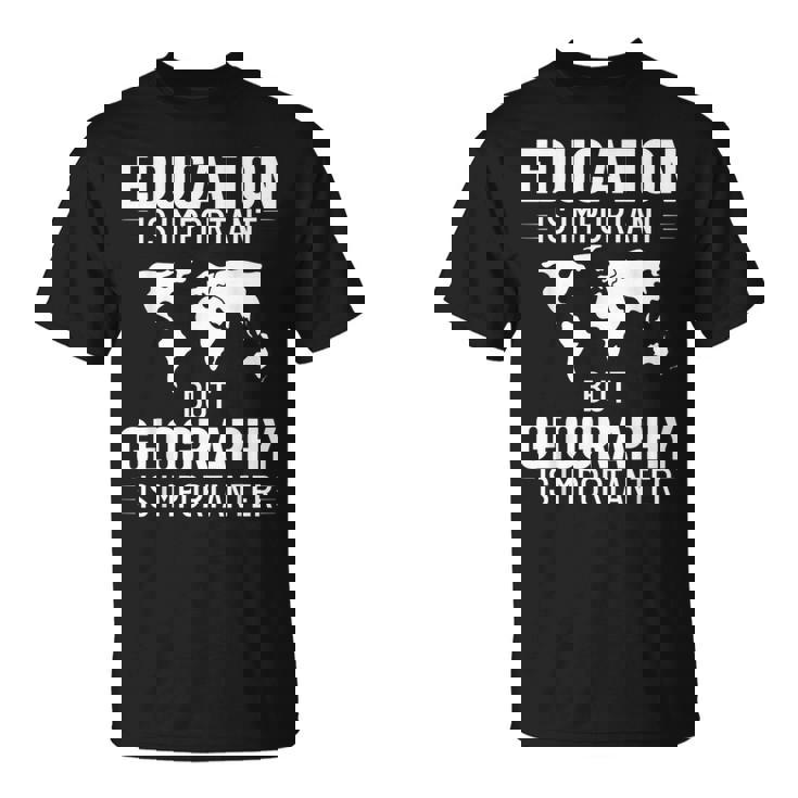 地理教師 地理学者 世界地図 学習史 Tシャツ