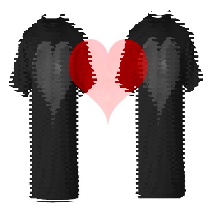 大きな赤いハート Tシャツ