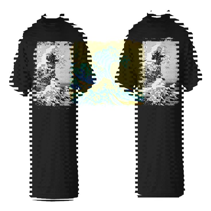 大波 北斎 名画 レトロ Tシャツ