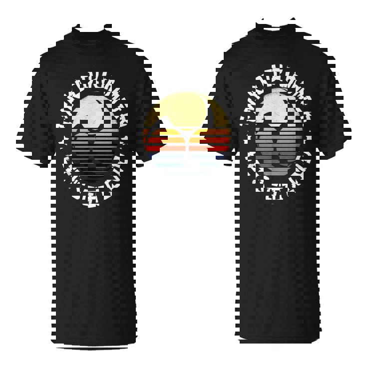 太鼓みつどもえレトロな夕焼け練習用太鼓愛好家へのプレゼント Taiko Tシャツ