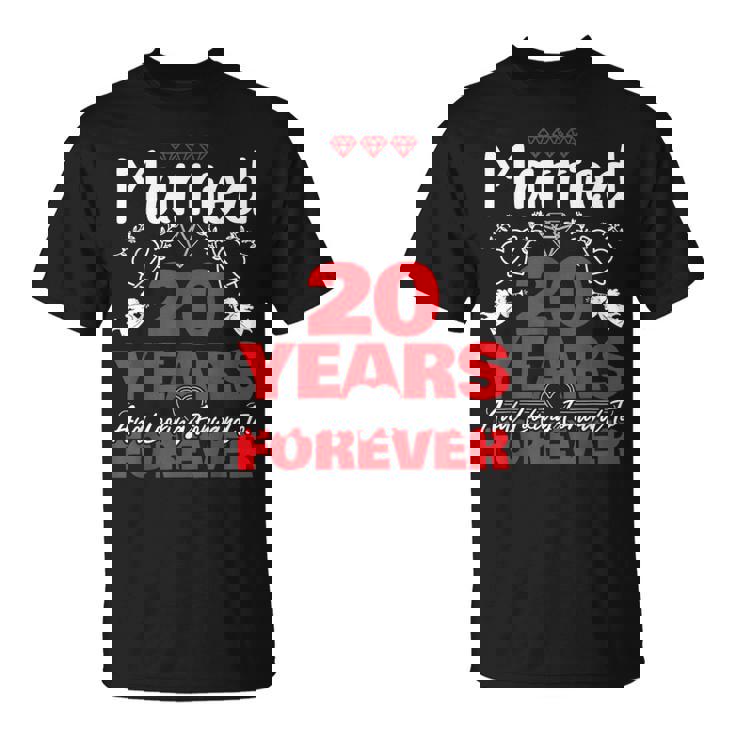 夫、妻へのギフト 結婚20年前 結婚記念日 Tシャツ