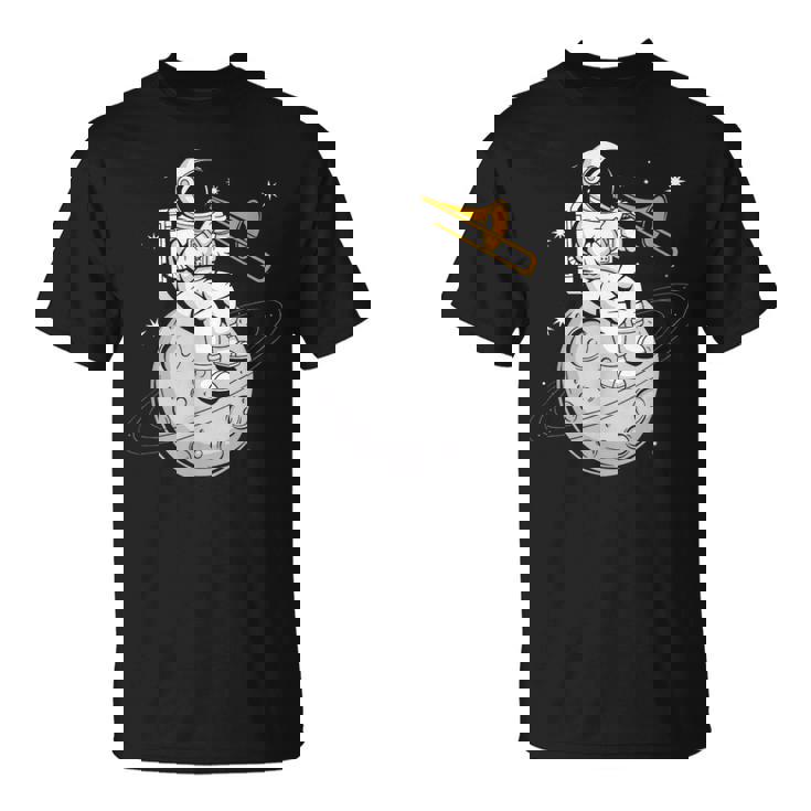 宇宙飛行士 演奏 トロンボーン 楽器 プレーヤー トロンボニス Tシャツ