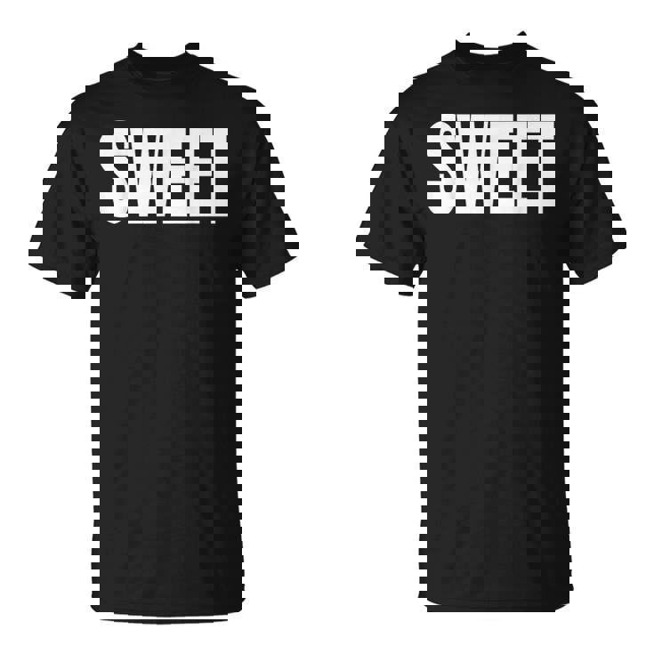 巨大な文字に甘いという言葉を込めて Tシャツ