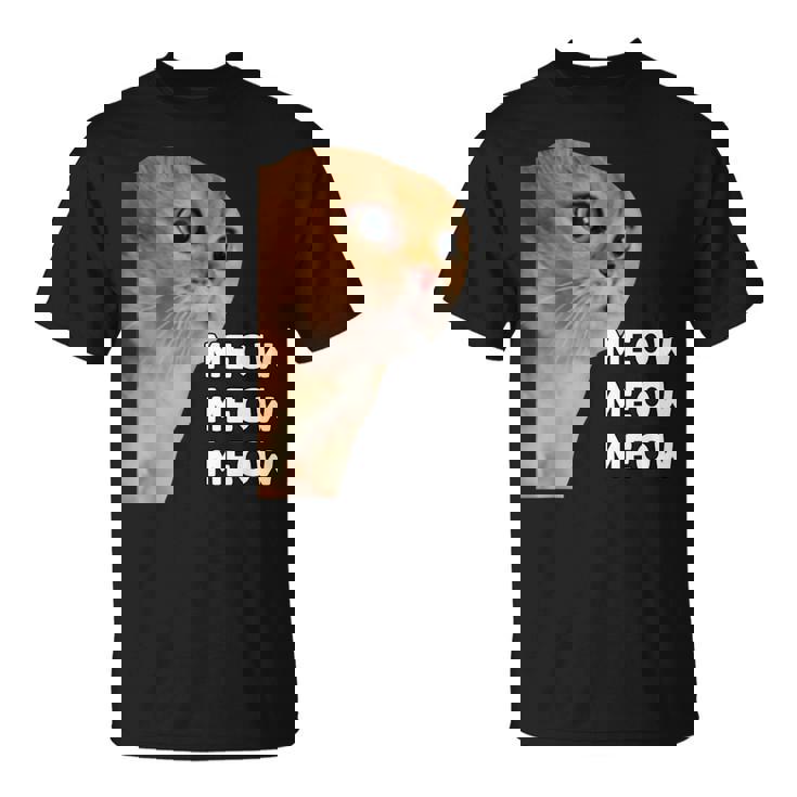 愚かなおしゃべり猫のミームニャーニャーニャー。 Tシャツ