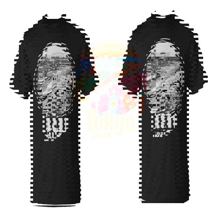 東京 日本 新幹線 さくら 富士山 漢字 お土産 Tシャツ