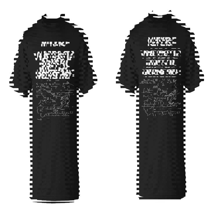 次元移動未来量子力学マルチバース Tシャツ