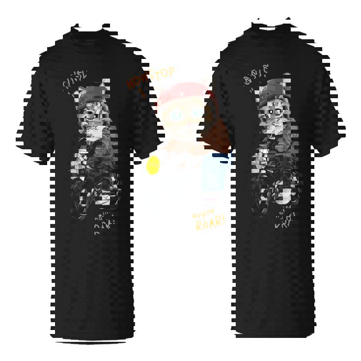 猫 バイク オートバイ おもしろ ねこ ライダース バイカー 面白い ネコ 長袖tシャツ Tシャツ