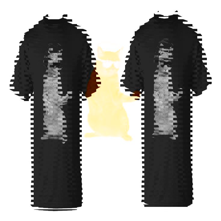 猫エアギター Tシャツ