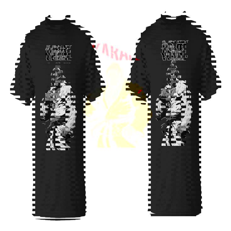 空手ゴリラ 空手ファイティングゴリラ Tシャツ