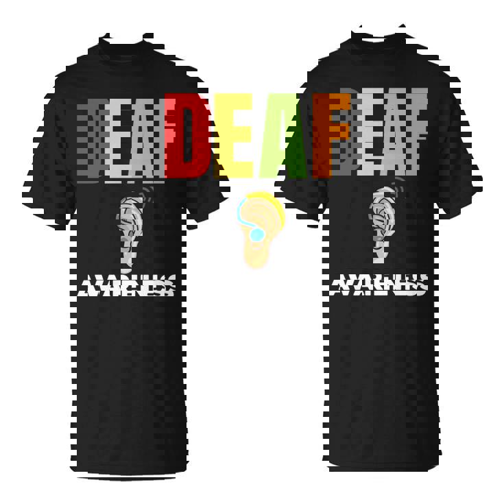 補聴器 耳障がいサポート 聴覚障害者への意識 長袖tシャツ Tシャツ