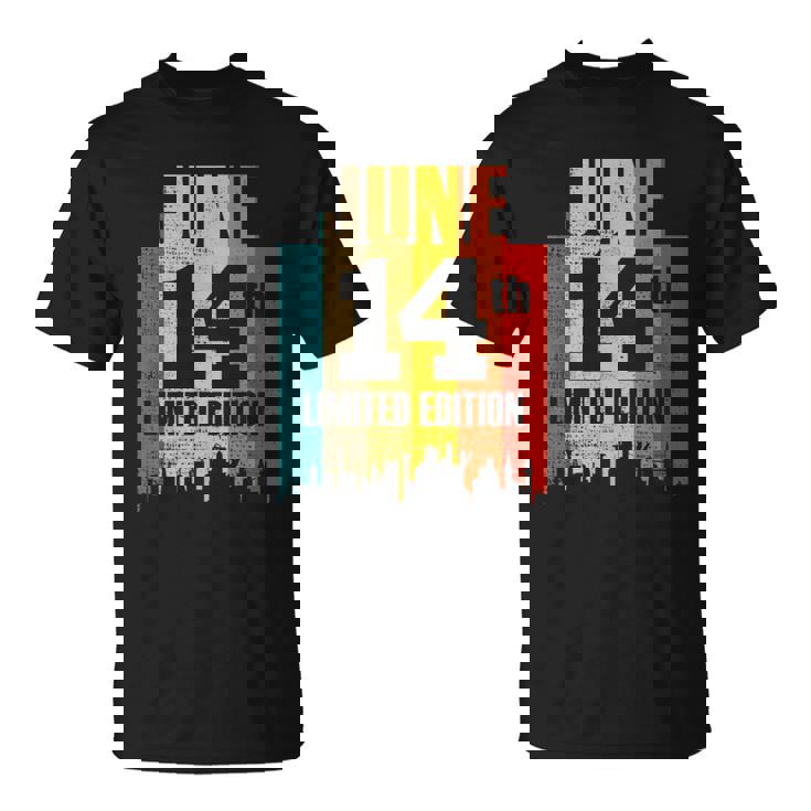 誕生日 6 月 14 日 レトロ ヴィンテージ Tシャツ