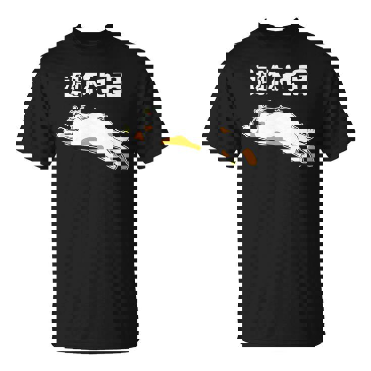 週休七日 猫 ジョーク かわいい 動物好き ギャグ好き ジョーク好き ギャグ おもしろ ネタ 長袖tシャツ Tシャツ