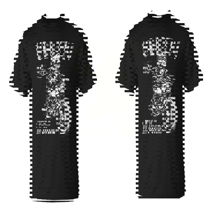 還暦祝い バイク好き 猫好き 父 男性 クラシックバイク 60歳 I'm Not Old Just Upgrading Tシャツ