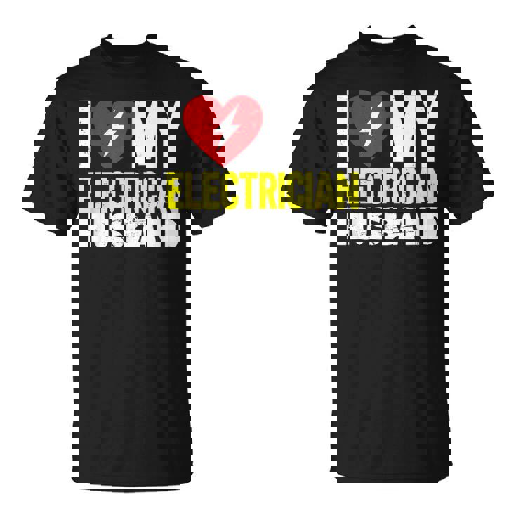 電気技師の夫が大好き Tシャツ