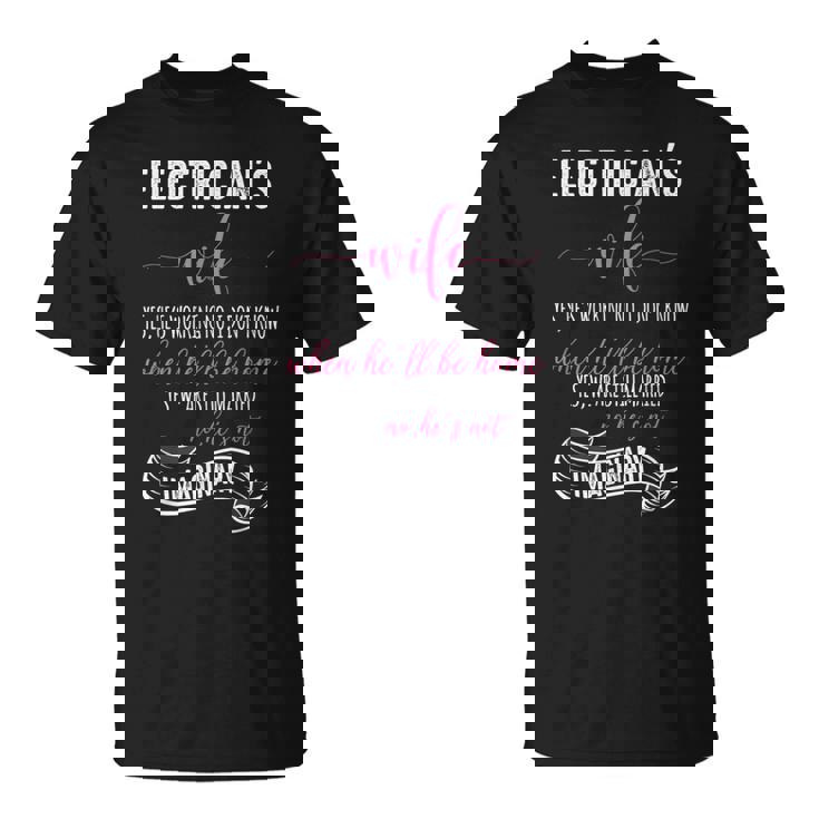 電気技師の妻シャツ 電気技師tシャツ ラインマンギフト Tシャツ