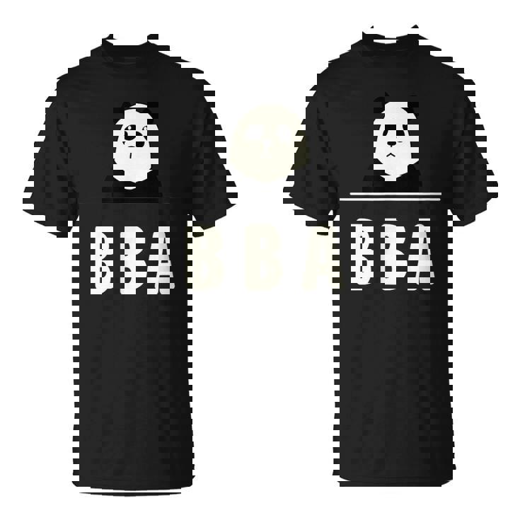 面白い 「Bba」おもしろギャグ-ジョーク 漢字 ばばあ 文字入り Tシャツ