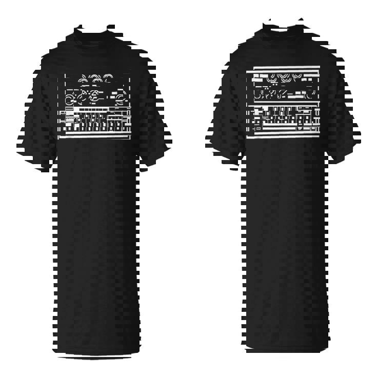 面白いシンセローランドベースラインシンセウェーブ Tシャツ