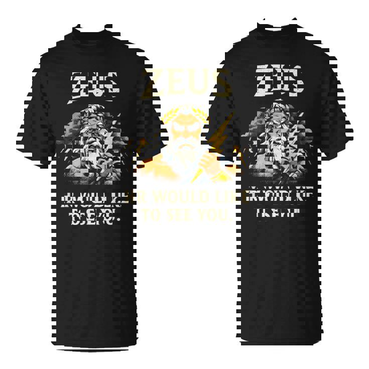 面白いゼウス・ミーム-古代ギリシャの神-ギリシャ神話 Tシャツ