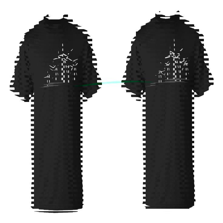 風車の風力発電設計 Tシャツ