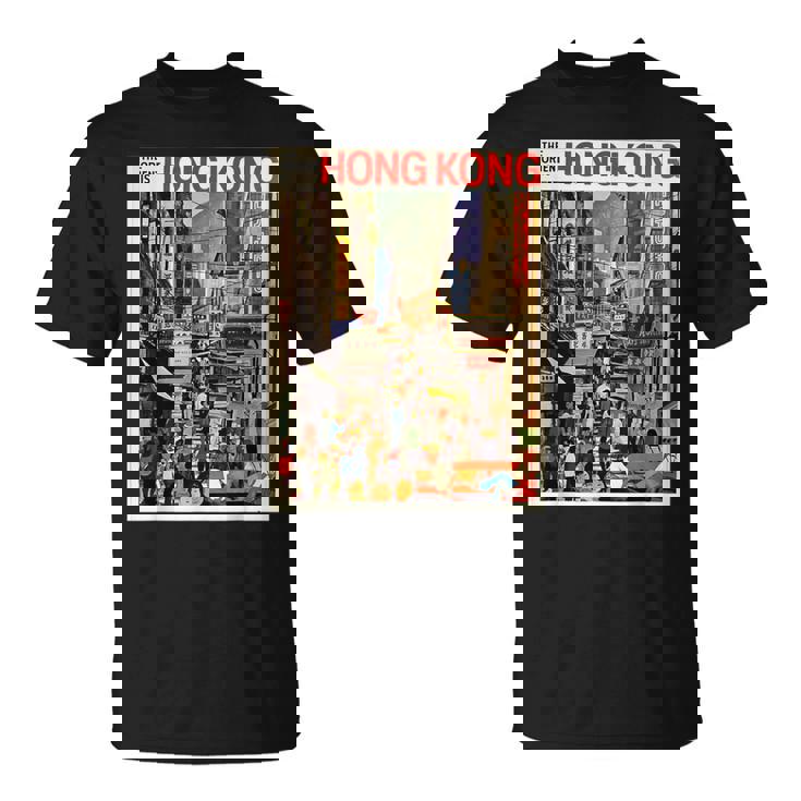 香港のお土産ポスター香港 Tシャツ