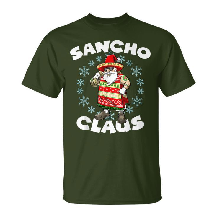 Santa Claus Sancho Mexican Santa Claus Christmas T-Shirt