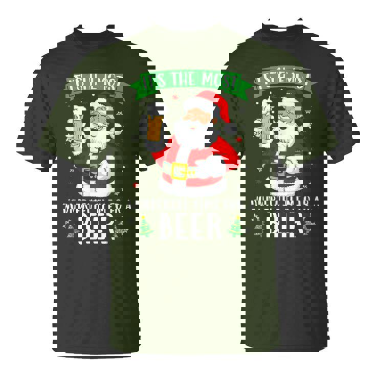 It's The Most Wonderful Time For A Beer Christmas Beer T-Shirt