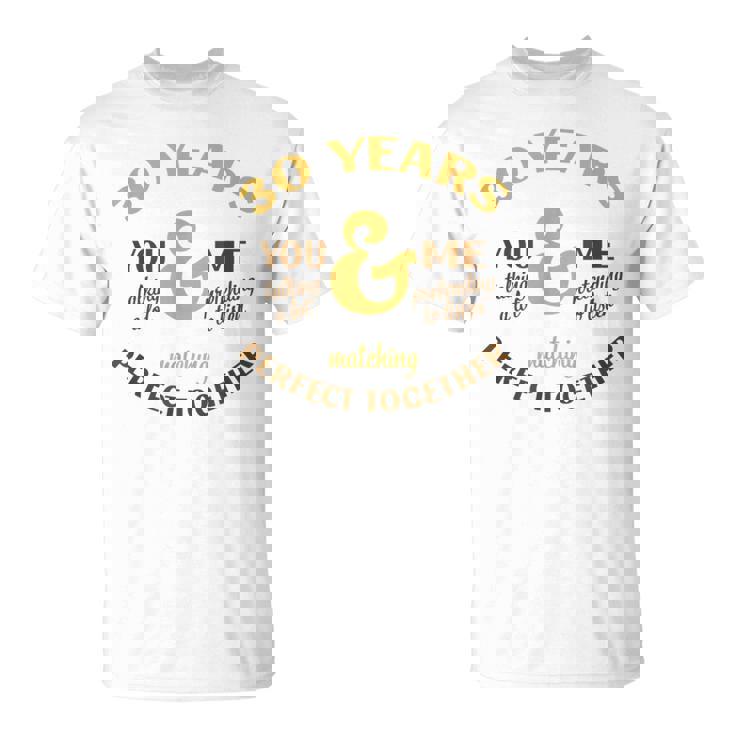 30年 一緒に完成 30周年 おそろい カップル Tシャツ