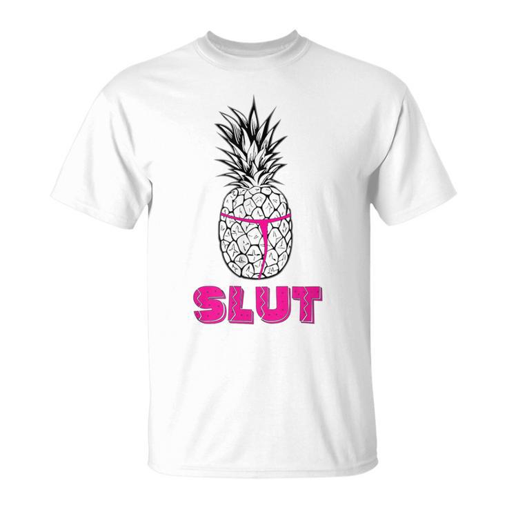 Chemise Humoristique Avec Inscription Ananaslut T-Shirt