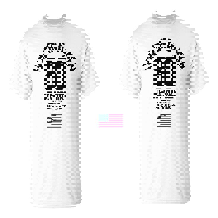 Cooltaten Island New York City Illustration Fashiontyle 長袖tシャツ Tシャツ