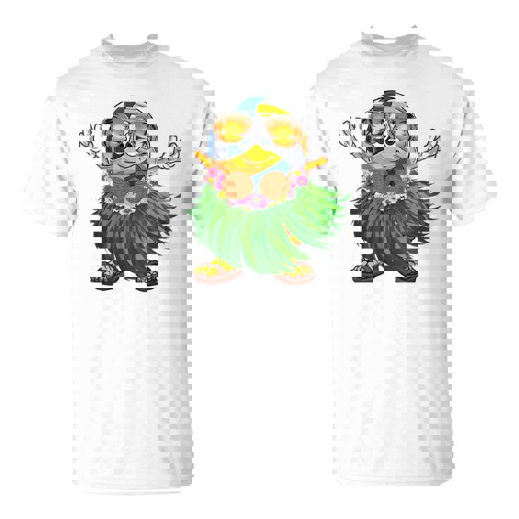 Cute Hawaiian Volleyball Ball Tropical Beach Summer Vacation T-Shirt