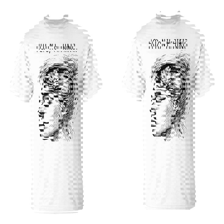 Cat Brain Girl Meme Graphic T-Shirt