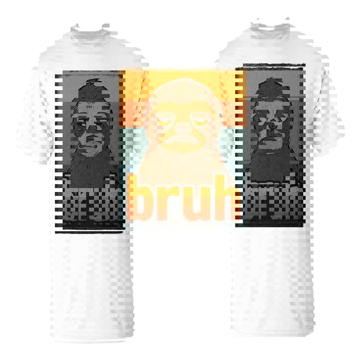 Sloth Bruh For Ns Boys Girls Meme Graphic T-Shirt