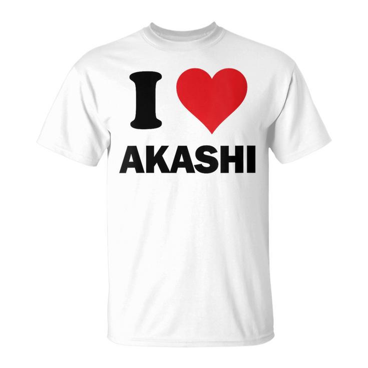 I Heart Akashi Japan Loveouvenir Japonais T-Shirt