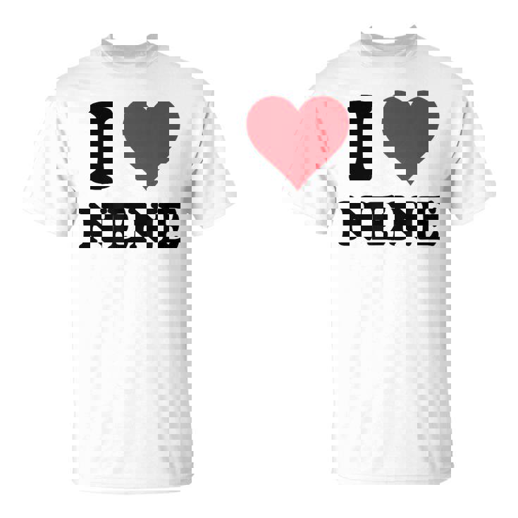 I Heart Nene 名 I Love パーソナライズ Tシャツ