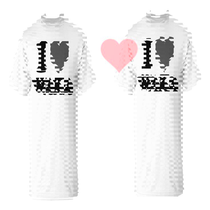 I Heart Waka ファーストネーム I Love パーソナライズ Tシャツ