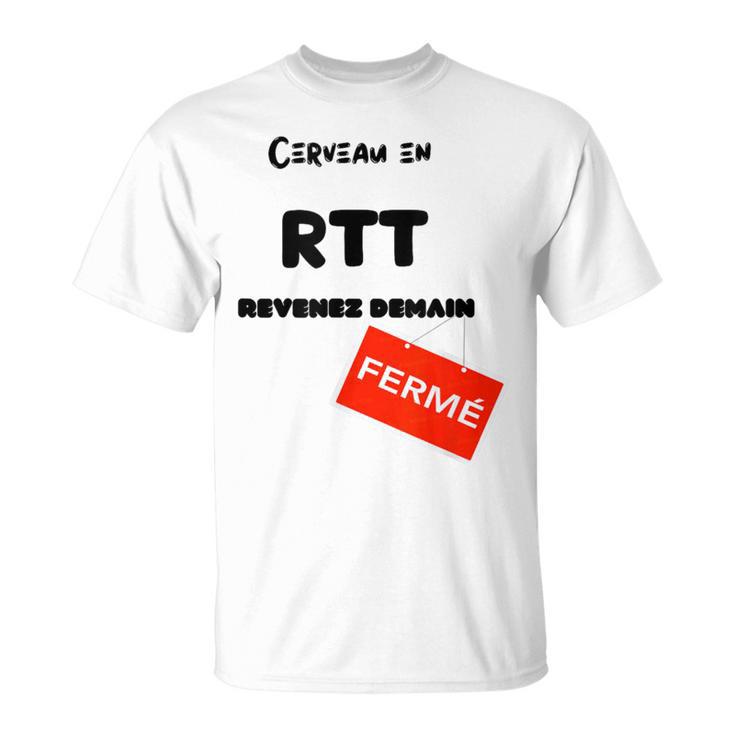 Homme Humour Cerveau En Rtt T-Shirt