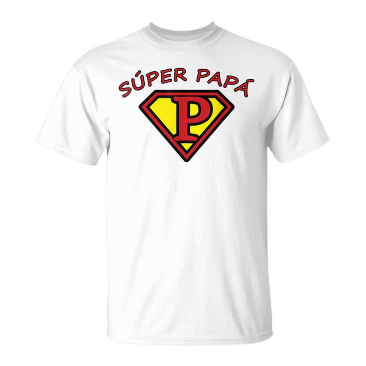 Hommeuper Papauper Heroe Playera Cadeau Pour Papa T-Shirt