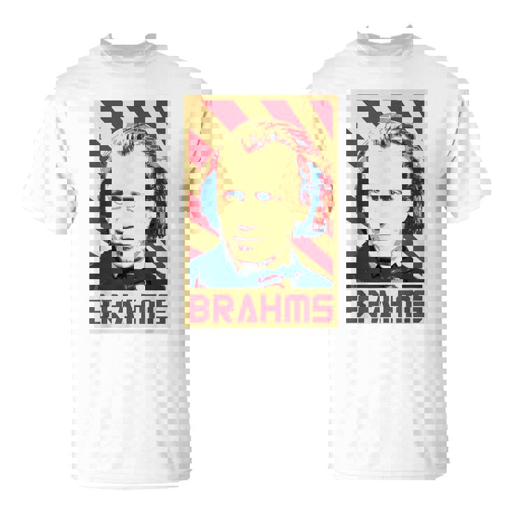 Johannes Brahms クラシック音楽の作曲家 レトロ調 Tシャツ