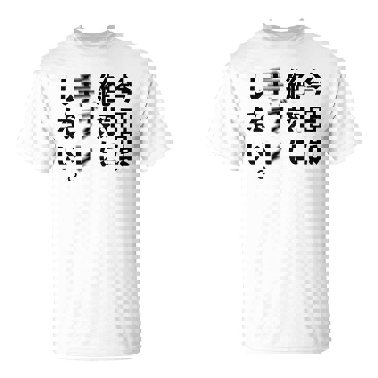 Kenko カメラひとことシリーズ 「今日は絶対に手ブレしない。」【黒文字・背面デザイン】 Tシャツ