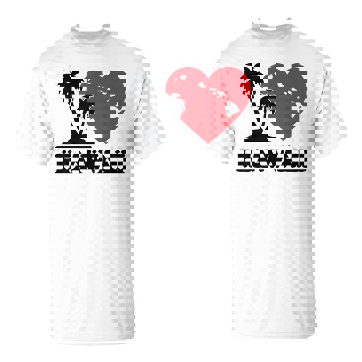 I Love Hawaii ハワイアンハートパーム レディース メンズ ボーイズ ガールズ Tシャツ