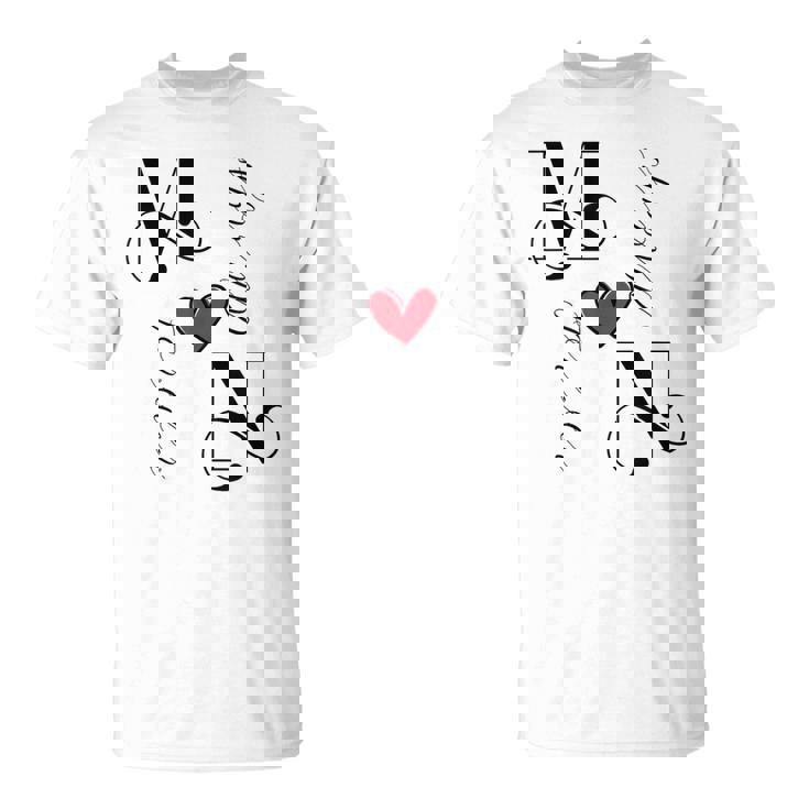 M & N カップル イニシャル 結婚式 記念日 新築祝い Tシャツ