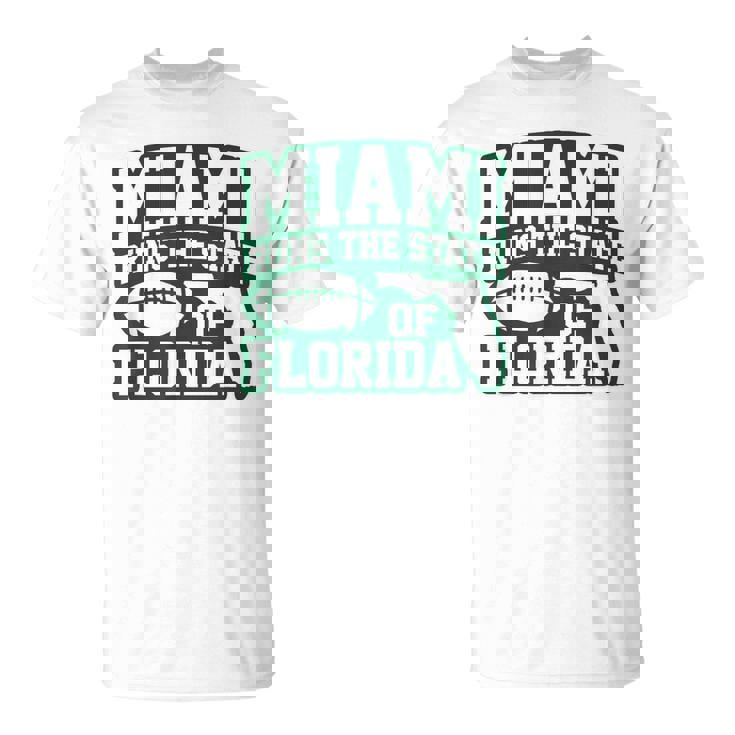 Miami Runs The State Of Florida Dade County 305 Pride T-Shirt