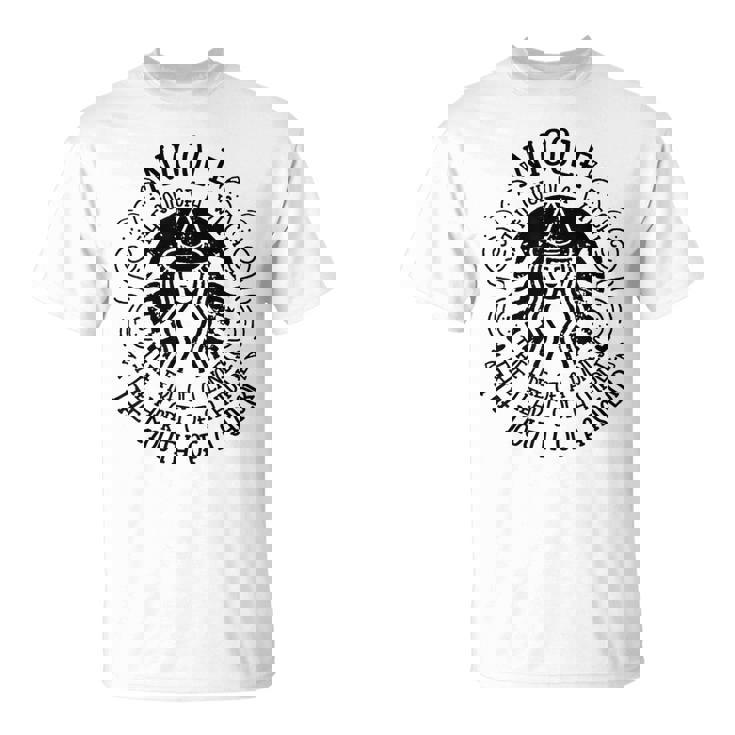 Nicole 名義 魔女 おもしろいことわざ ハロウィン Tシャツ