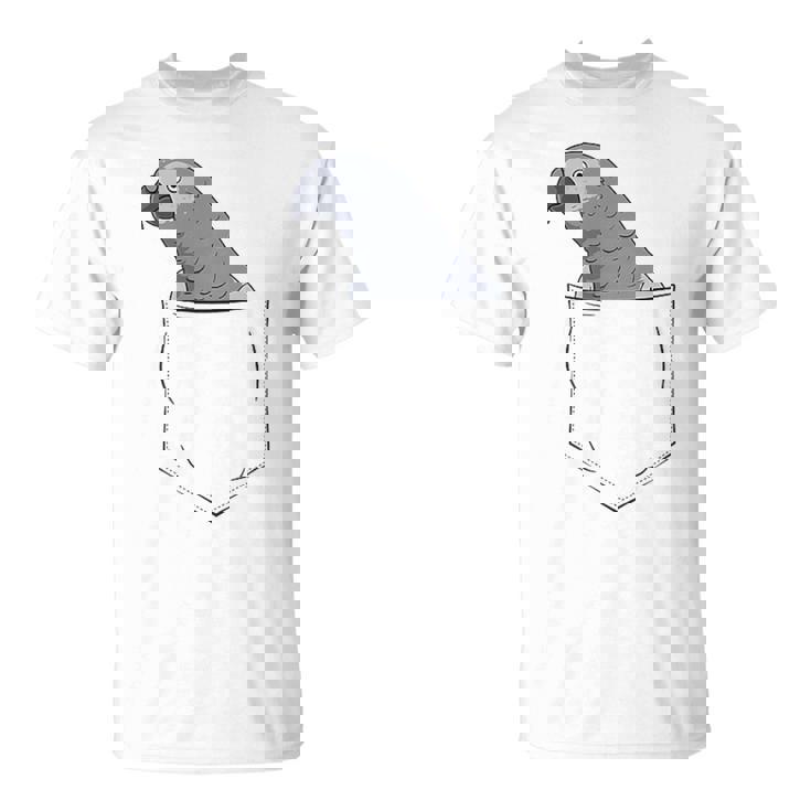 Oiseau Gris Du Gabon Dans Leac T-Shirt