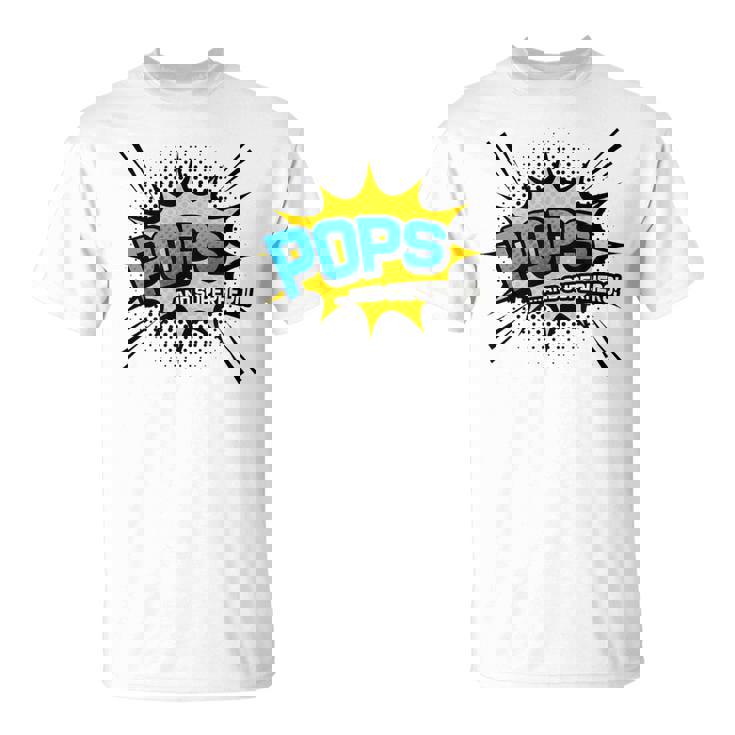 Pops &Uperhero Frescotile Fumetto Festa Del Papà Maglietta