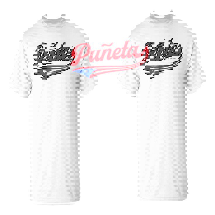 Puñeta プエルトリコ プエルトリコ 国旗 面白い 男性 女性 言葉 Tシャツ