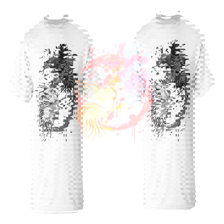 Rooster Cock Fight Chicken ノベルティ ファーマーズギフト Tシャツ